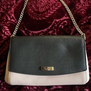 Kate Spade Black and Blush Shoulder/Crossbody Bag